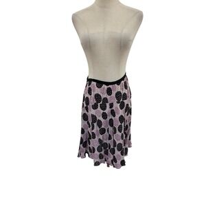 Vtg 90s‎ Loco Lindo Black Purple Short Skirt Polka Dot M Grunge Twee Indy Sleez